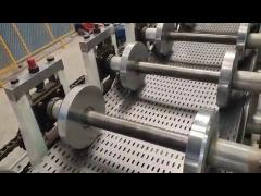 Cable tray roll forming machine