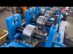 Drip Edge Floor Deck Roll Forming Machine Galvanized Steel For Roof Trim