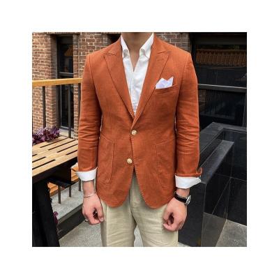 China New Design Breathability China Leisure Party Solid Pure High End Custom Fashion Men's Casual Blazer for sale