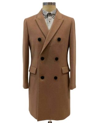 China Comfortable Fashion Cashmere Warm Luxury Stylish Overcoats For Winter Men Long Coat for sale