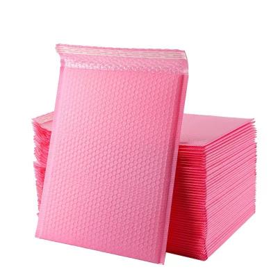 China Eco-friendly Recyclable Customize Strong Adhesive Pink Mailer Airbags Packing Tear Proof Bubble Mailing Padded Envelope for sale