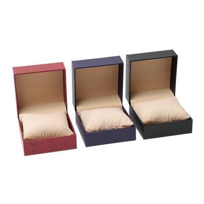 China In Stock Wholesale Watch Box Lychee Pattern Flip Watch Box Jewelery Watch Packaging Box Watch Box Manufacturer Customization for sale