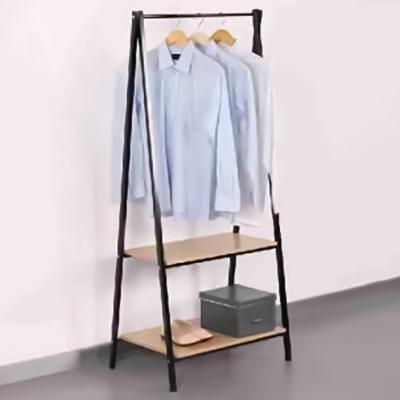 China (Other) Modern K&B Hallway Entryway Furniture Adjustable Home Coat Racks Metal Wood 3 Tiers Storage Clothes Stand Hanger for sale