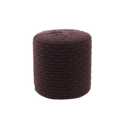 China K&B Cheap Wholesale Cheap Round Wool Knitted Stool Convertible Fabric Stool Pouf Stool Solid Stool for sale