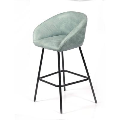 China K&B Modern Factory Direct High Quality Mini Bar Chairs With Armrest Luxury Nordic Iron Leg With for sale