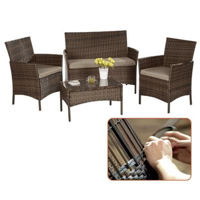 China K&B Amazon Modern Hot Selling Handwoven Outdoor Rattan Garden Sofa Set for sale