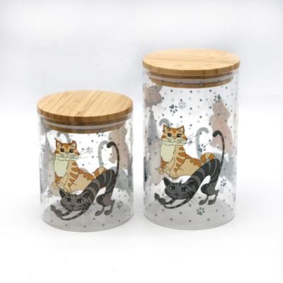 China High Sustainable Borosilicate Glass Jar With Lid for sale