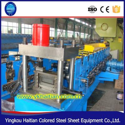 China 45# Steel Hydraulic Cutting Profile Steel Channel Form Metal C Purlin Roll Forming Machine for sale