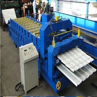 China Construction worksÂ   full automatic double layer steel wall corrugated iron roof panel step tile roll forming machine price for sale