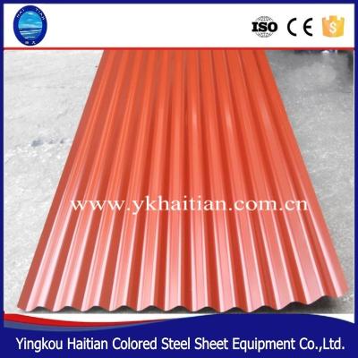 China Roof Zinc Coated Galvanized Corrugated Steel Sheet For Roof Metal Roofing Sheet Tiles for sale