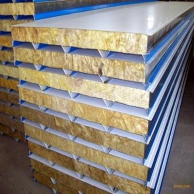 China Steel Fabricated Industrial House Workshop Building Used Glass Wool Insulation Sandwich Panel Partition Wall Panel for sale