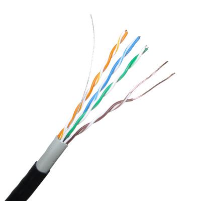 China High quality networking 24AWG 4 pairs CCA 0.55 flexible cat5 outdoor cable utp cable 300 meters communication cable for sale