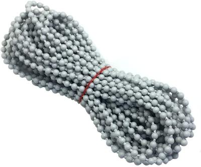 China 4.5 Mm Metal Ball Chain Hanging Curtain Roll Blinds Ball Chain Components Gray Plastic Ball Chain for sale