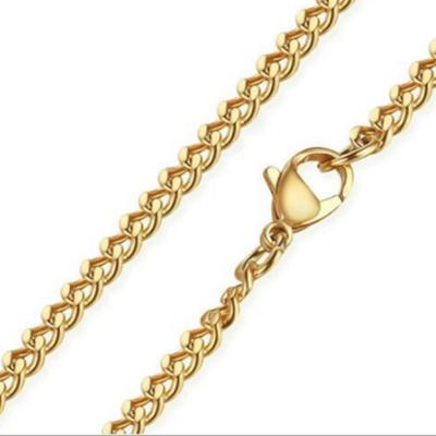 China Decoration Cuban Link Stainless Steel Restrictor Chain Necklace For Women Men for sale