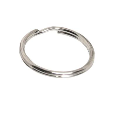 China Eco Round Nickel Metal Split Ring 25mm For Hanging Key for sale