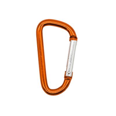 China 47*4 Mm Durable High Quality Muliti Color Aluminum Alloy D Shape Carabiner for sale