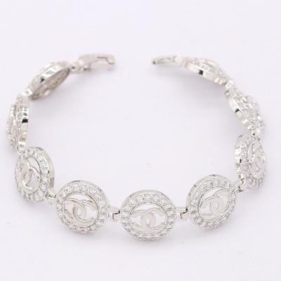 China CLASSIC Classic White Cubic Zircon Bracelet Women White Gold Plated Jewelry Gift for sale