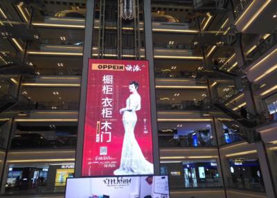 China 5500 Nit Transparent Glass LED Screen , Glass Advertising LED Display Screen for sale