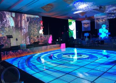 China P7.81 Dance Floor LED Display , LED Dj Stage Dance Floor Seamless Splicing for sale