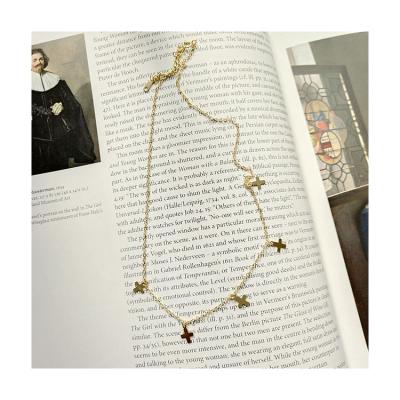 China FASHIONABLE promotional gold cross woman necklaces good quality jewelry with attractive price for sale