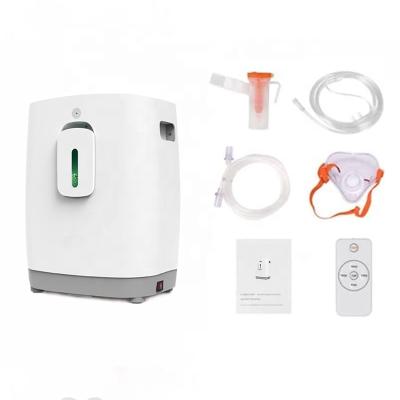 China 2021 in stock 1l 7l 8L portable medical oxygen concentrator oxygen machine for home 270*174*342mm for sale