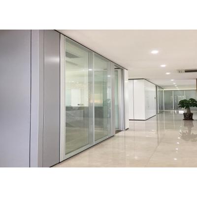 China China Modern Aluminum Extrusion Office Partition Furniture Clear Glass And Wood Extrusion Profiles System for sale