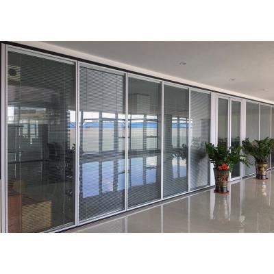 China Modern Chinese Sound Proof Divider Partitions With Tempered Glass Door for sale