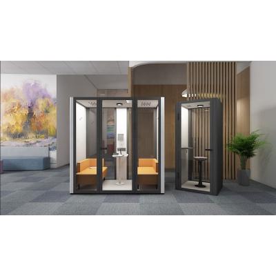 China Highly demoutable soundproof FlexSpace 2 seater telephone booth meeting pod, office acoustic pod for sale for sale