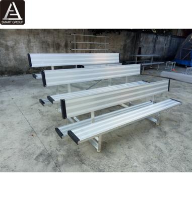 China Aluminum alloy stadium bleacher bench with backrest, basketball court bleachers, mobile bleacher stand for sale