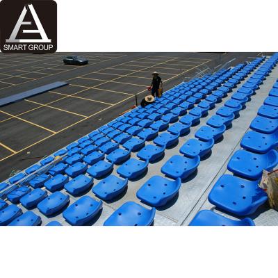 China Sports/playground/steel heavy duty outdoor spectacular grandstand new concert/event quick setup 6 with plastic seats for sale