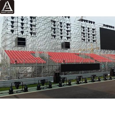 China Sports / Playground / Concert / Event Grand Steel Galvanized Outdoor Grandstand Seat Plastic Stadium Bleachers for sale