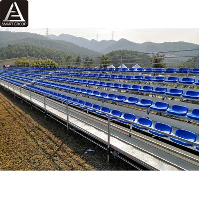 China Sports / Playground / Concert / Event Waterproof 6 Tiers Basketball Football Court Steel Seats Temporary Outdoor Bleachers for sale