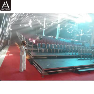 China Sports / Playground / Temporary Steel Gymnasium Indoor School Luxury Cushion Concert / Event 12 Tiers Padded Seat Bleacher for sale