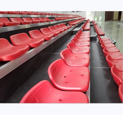 China Safty Telescopic Grandstand Seating For Indoor Gym Grandstand Seating With Guardrails for sale