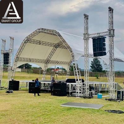 China Outdoor Aluminum Alloy Concert Stage Lighting Truss Strong Lift Aluminum Stage Show Circular Escenario Truss Lighting Truss for sale