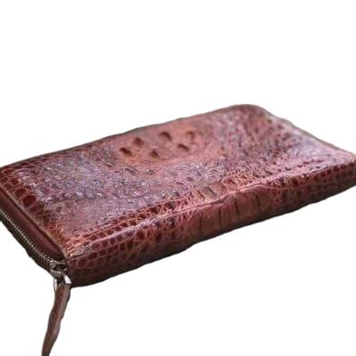 China 2020 Fashion Good Quality Crocodile Skin Mini Short Men Women Zippers Wallets Money Leather Card Holder for sale