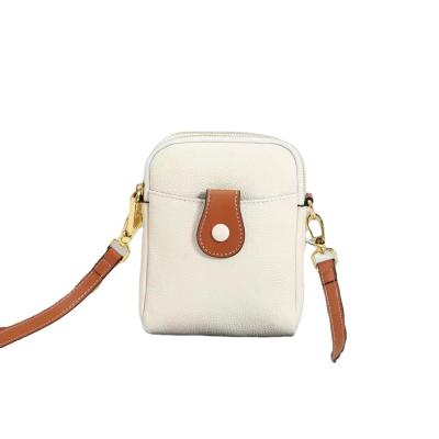 China Fashion Custom Cell Phone Bags Genuine Leather Women Cell Phone Bags Shoulder Cross - Body Clutch Phone Lady Bags With Strap for sale