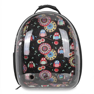 China Cat Carrier Backpack With Breathable Premium Bubble Vent Expandable Space Capsule Pet Portable Expandable Pet Carrier Bags For Pets for sale