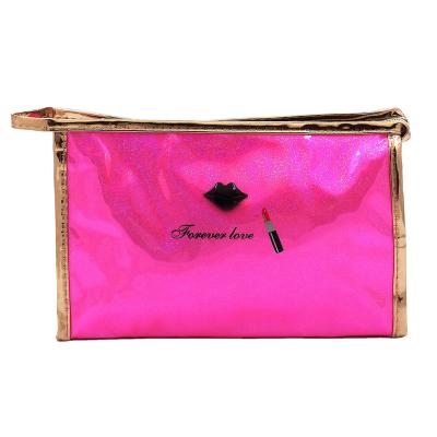 China 2021 Lady Bridesmaid Small Silver Cosmetic Bag Pouch Fashionable Cute Metallic Waterproof Gift Cosmetic Bag For Women for sale