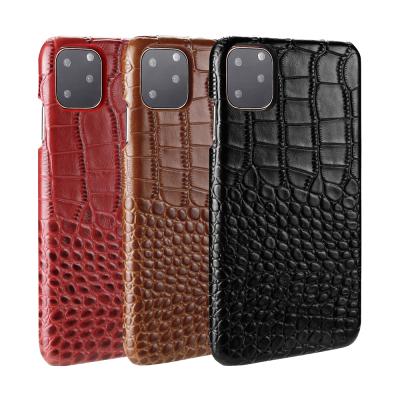 China Fashion Genuine Leather Handmade Alligator Crocodile Crocodile Leather Phone Cases For Iphone Pro Max 11 XS X11 Mobile Phone for sale