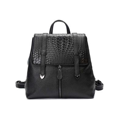 China Office Ladies Weave Leather Backpacks 2021 New Arrivals Bags Customized Logo Office Ladies Weave Leather Backpacks Fashion Girls Backpack Convertible Backpack for sale