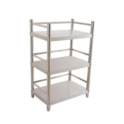 China Commercial Stainless Steel Shelves Kitchen Hotel Household Household Shelves for sale