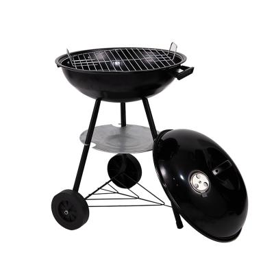 China Easily Assembled Commercial Silicone Cotton Cotton BBQ Grill Custom Kitchen Round Outdoor Built In Charcoal Grill With Skewer for sale