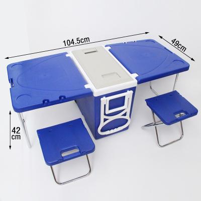 China New Modern Hot Sale 28L Large Capacity Car Freezer Plastic Folding Outdoor Camping Picnic Table for sale