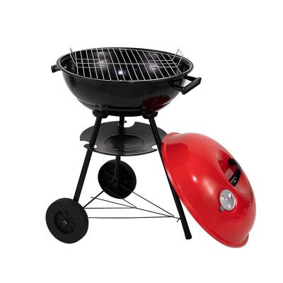 China Best Easily Cleaned Stainless Steel Apple Shaped Round Weber Outdoor Kettle Grill Portable Charcoal BBQ Grills Sales for sale