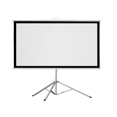 China Easy Assemble Wholesale Price 72 Inch 4:3 Tripod Stand 4K Portable Tripod Projector Outdoor Screen for sale