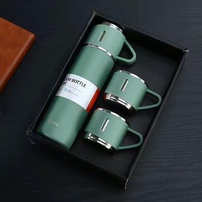 China Business Stainless Steel Double Wall Vacuum Flask Insulated Thermoses Water Flask For Business Gift Sets Customized 500ml Water Bottle for sale