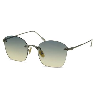 China Fashion Sun Glasses Rectangle Extremely Light Oversized Sunglasses Rimless Sunglasses Best For Men for sale