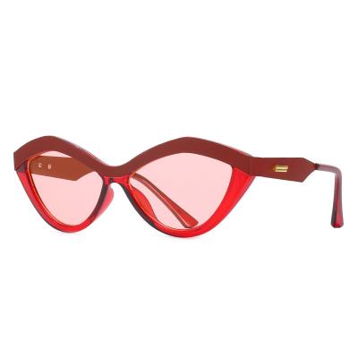 China Branded GLASSES 2021 Fashion Trend Wholesale Vintage Shading Cat Eye Men Women Small Frame Sunglasses for sale