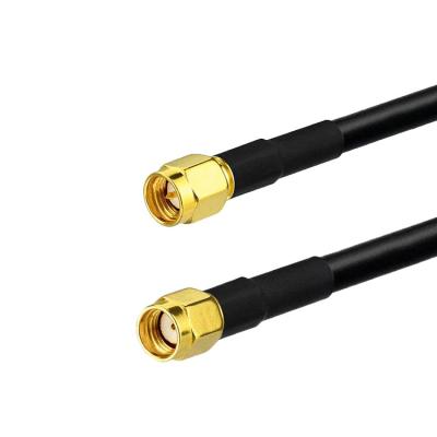 China Signal Transmission RF Cable SMA Male To SMA Male 10m 50ohm RF Cable Adapter With RG142 for sale